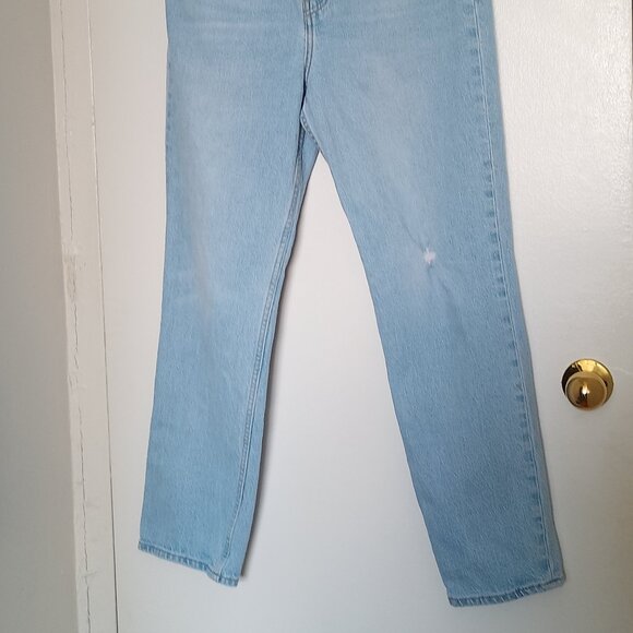 Levi’s Womens’ Jeans, Light Blue Wash, 70’s High Slim Straight, Sz. 30 - Picture 4 of 16